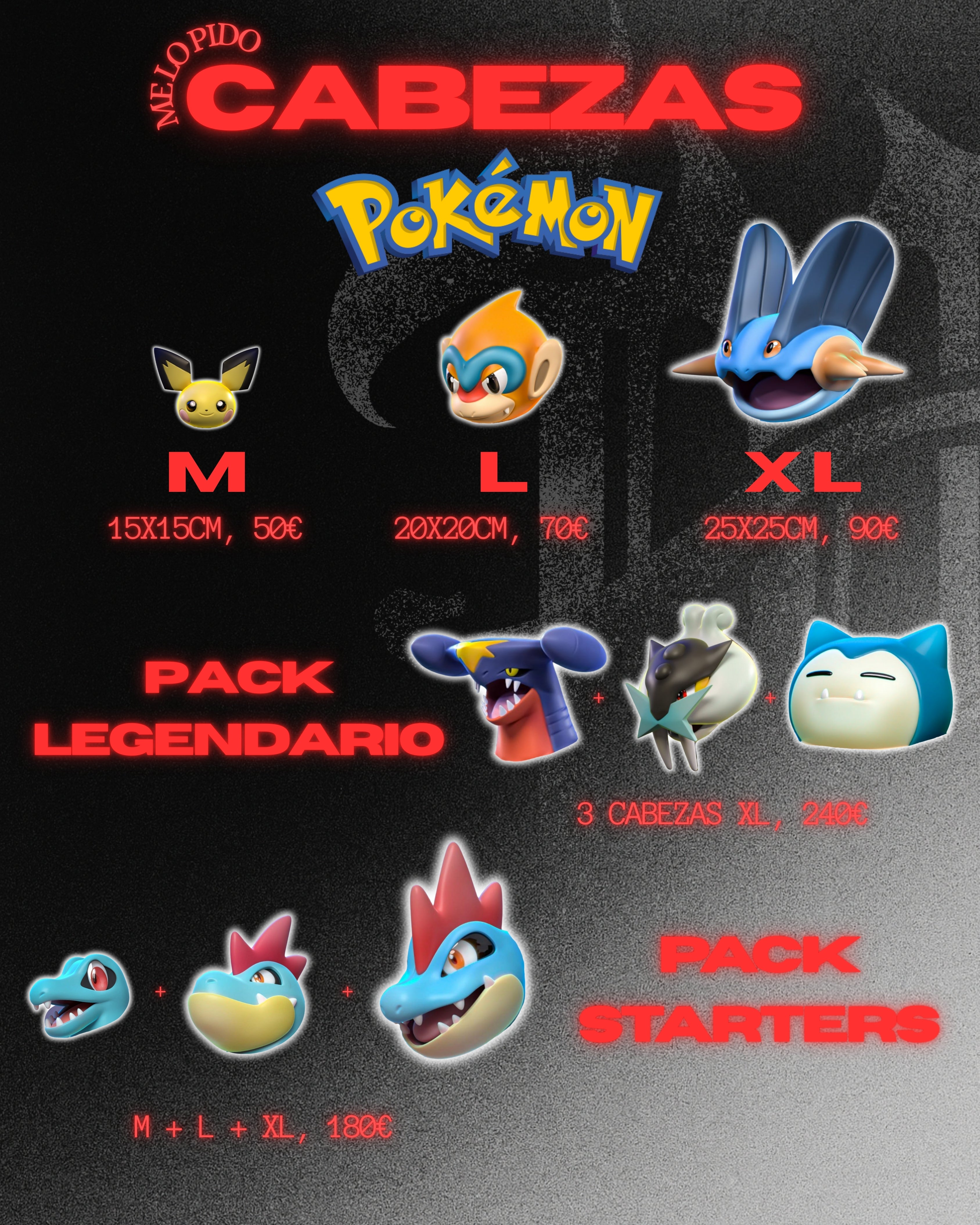 CABEZAS POKÉMON